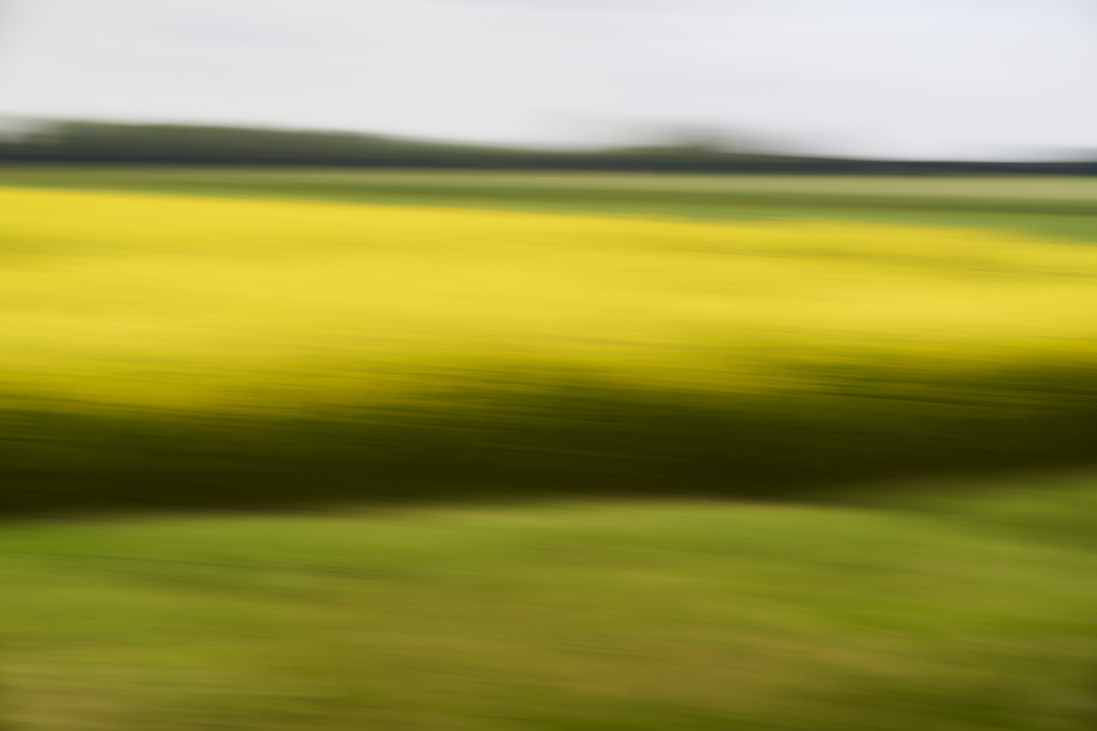 Lanschaftsbild aus horizontal bewegter Kamera
